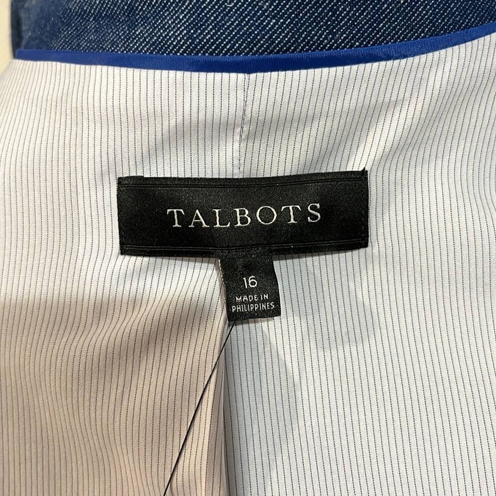 Talbots single button blazer, size 16, NWT - Picture 11 of 15